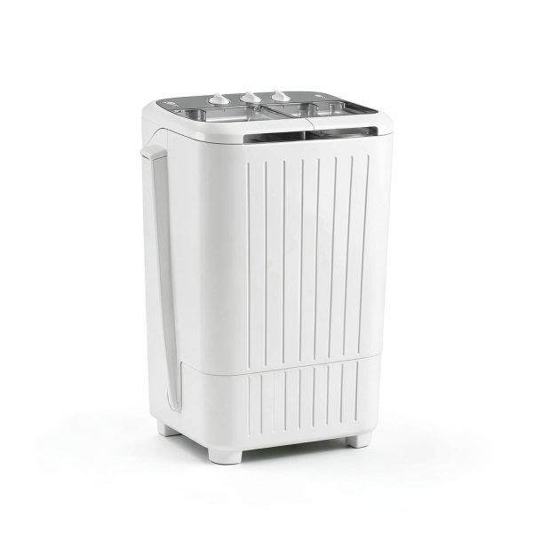 Superday Portable Twin Tub Washing Machine Grey Blue-8