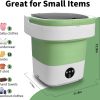 Sangukiro Portable Washing Machine Foldable Green 16L-1