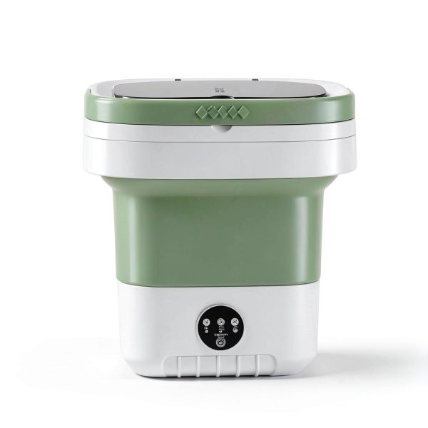 Minwoch Portable Washing Machine Foldable Green Auto Dose-4