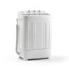 SUPER DEAL Twin Tub Portable Washer White Energy Efficient-3