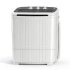 Superday Portable Twin Tub Washing Machine Grey Blue-4