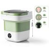 Minwoch Portable Washing Machine Foldable Green Auto Dose-1