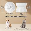 Kopmath Ceramic Slow Feeder Cat Bowl Raised Stand-2