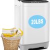 Nictemaw Portable Washer 20Lbs Capacity Touch Control White-0