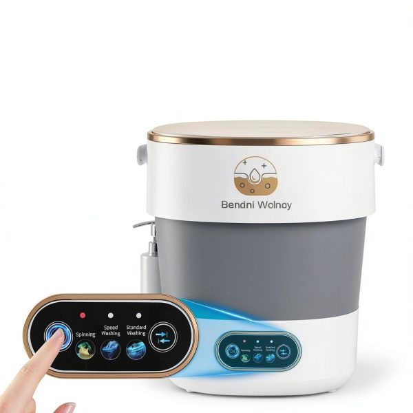 JUJOJB Portable Washing Machine 16L Compact White ZM-017G-3