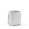 SUPER DEAL Twin Tub Portable Washer White Energy Efficient-1