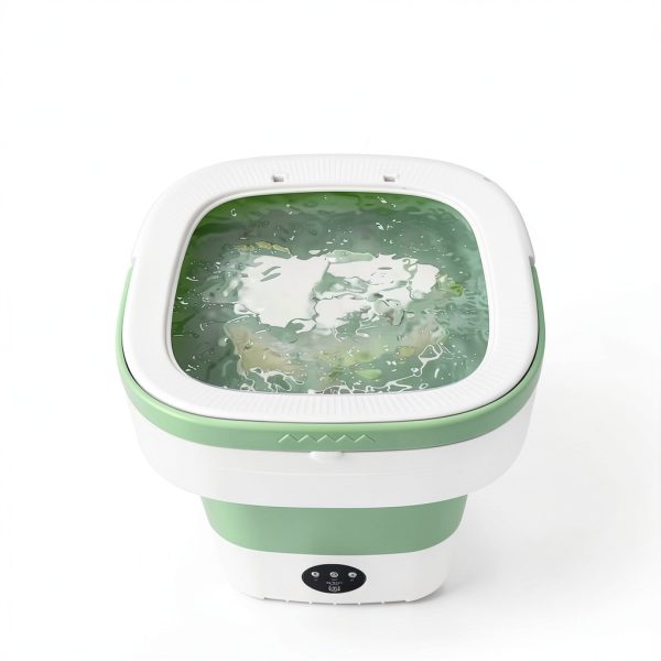 OOBILA Portable Washing Machine Foldable Green GGJHH-6