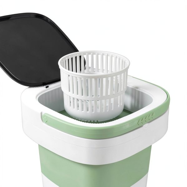 OOBILA Portable Washing Machine Foldable Green GGJHH-3