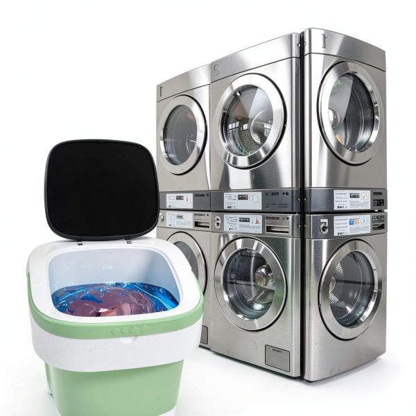 OOBILA Portable Washing Machine Foldable Green GGJHH-5