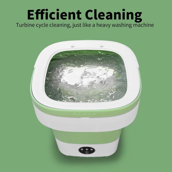 Sangukiro Portable Washing Machine Foldable Green 16L-6