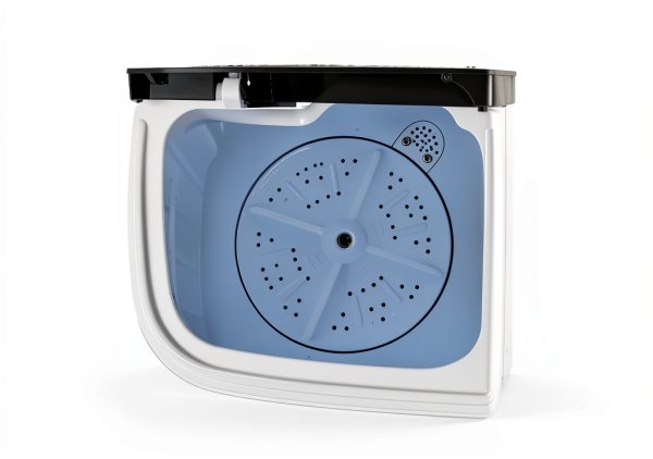 SUPER DEAL Twin Tub Portable Washer White Energy Efficient-4