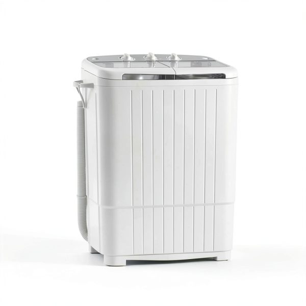 Superday Portable Twin Tub Washing Machine Grey Blue-6