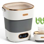 JUJOJB Portable Washing Machine 16L Compact White ZM-017G-0