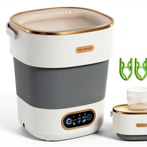 JUJOJB Portable Washing Machine 16L Compact White ZM-017G-0
