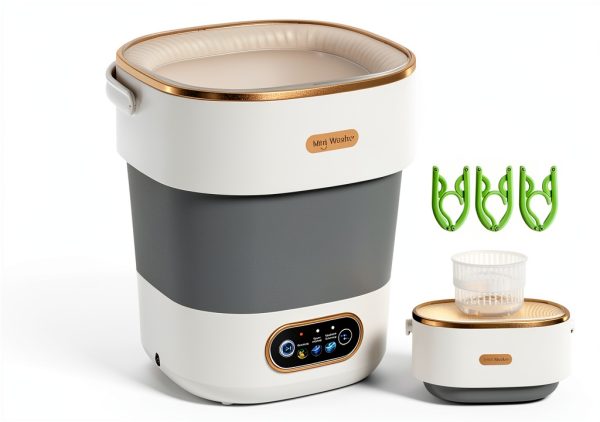 JUJOJB Portable Washing Machine 16L Compact White ZM-017G-0