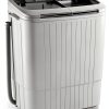 Superday Portable Twin Tub Washing Machine Grey Blue-0