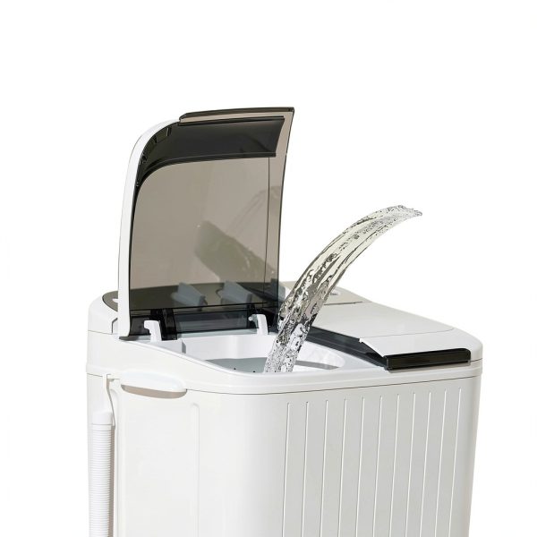 Superday Portable Twin Tub Washing Machine Grey Blue-2