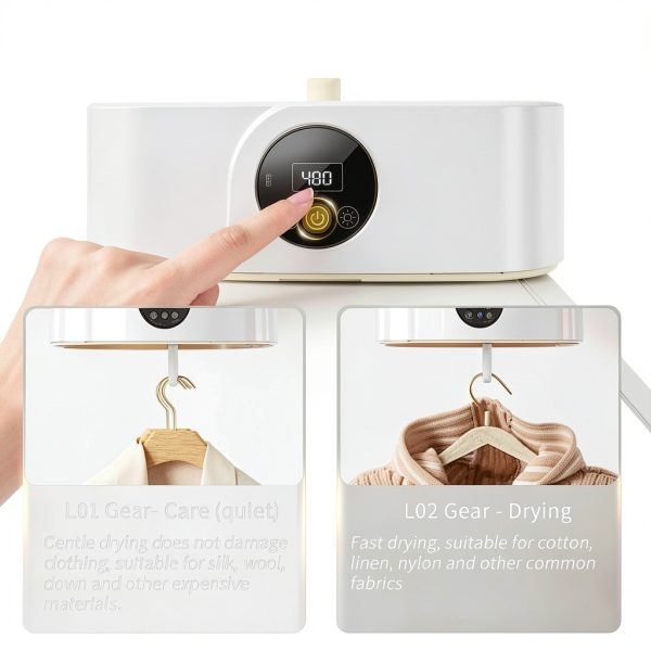 Ljusved Portable Electric Dryer Foldable Dual Mode Drying-2