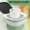Sangukiro Portable Washing Machine Foldable Green 16L-3