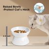 Kopmath Ceramic Slow Feeder Cat Bowl Raised Stand-3