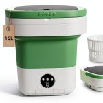 OOBILA Portable Washing Machine Foldable Green GGJHH-0