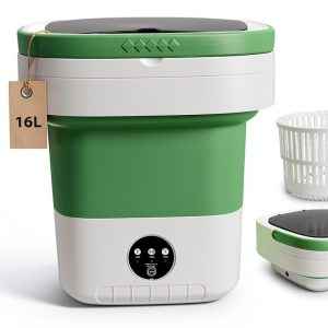 OOBILA Portable Washing Machine Foldable Green GGJHH-0