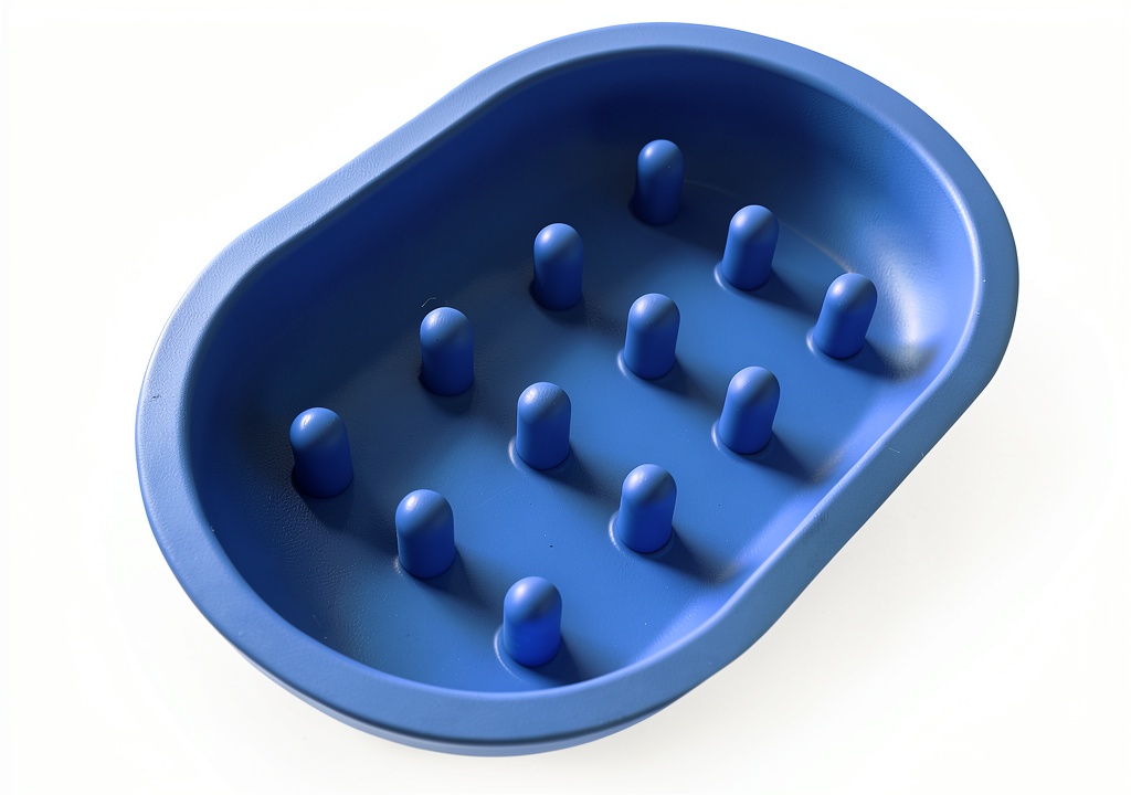 Slow feeder bowl with pin design