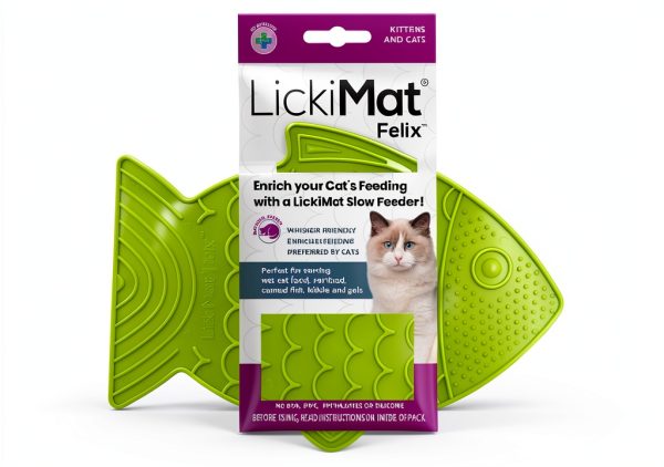 LickiMat Cat Slow Feeder Silicone Anxiety Relief-0