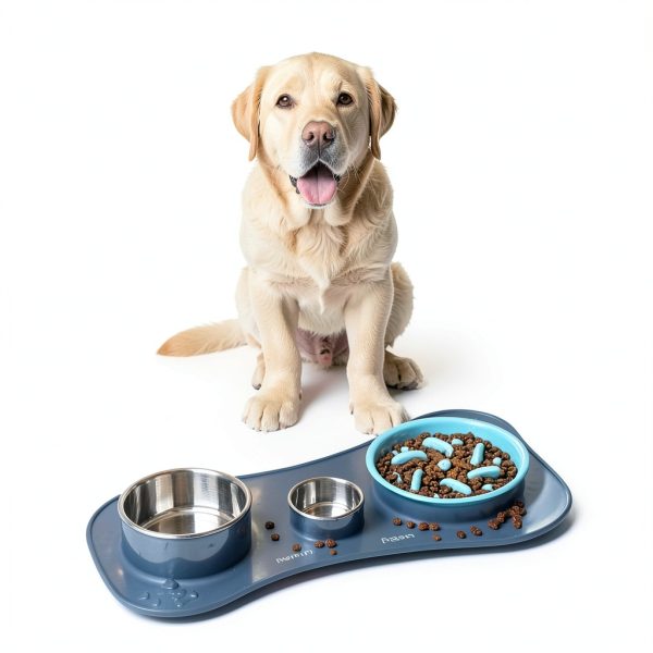 Moupet Dog Slow Feeder 3-in-1 Set with Water Bowl and Non‑Slip Mat-6