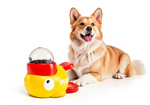 Duck Shaped Cat Dog Puzzle Feeder by Naturael XHY 12oz Slow Feed Toy-6