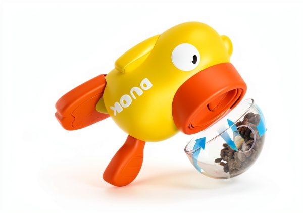 Duck Shaped Cat Dog Puzzle Feeder by Naturael XHY 12oz Slow Feed Toy-1
