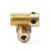 uxcell Brass Gear Set 0.5 Module 3mm Hole Worm Gear Wheel with Shaft-3