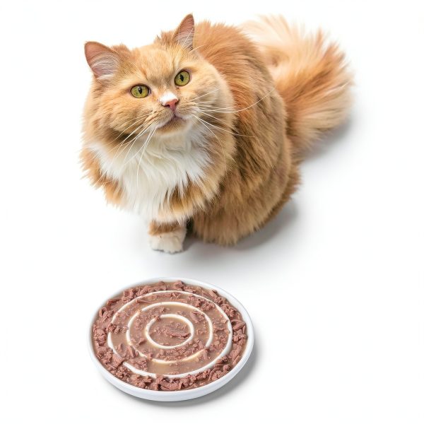 SLSON Cat Ceramic Slow Feeder Bowl CAT BOWLS-373 Shallow Design-6