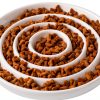 SLSON Cat Ceramic Slow Feeder Bowl CAT BOWLS-373 Shallow Design-0