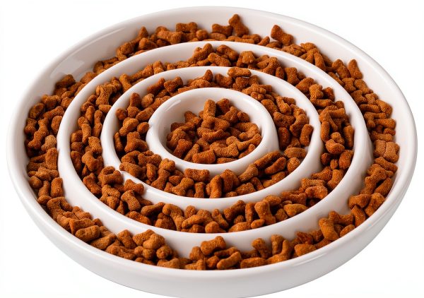 SLSON Cat Ceramic Slow Feeder Bowl CAT BOWLS-373 Shallow Design-0