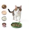 Sarnxgr Slow Feed Cat Bowl MAOMI201 Silicone Floral Vortex Design 6.4"-2