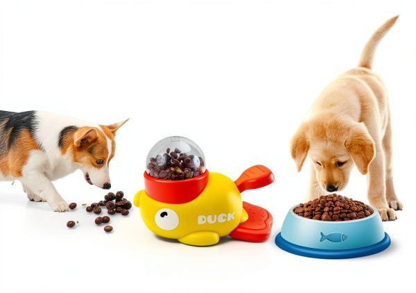 Duck Shaped Cat Dog Puzzle Feeder by Naturael XHY 12oz Slow Feed Toy-2