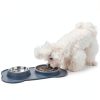 Pecute Dog Slow Feeder Bowl 17oz Grey Large Silicone 3-in-1-8