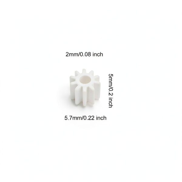DMiotech Plastic Gears 10 Pack 10 Teeth Worm Gear Set for DIY Models-2