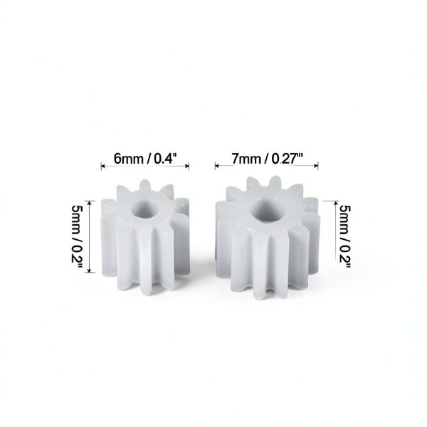 Plastic Gear Wheel 10 & 12 Teeth for Motor Gearbox by MECCANIXITY-1