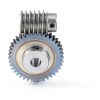 uxcell #45 Steel Worm Gear Set 40T 1.5 Module 40:1 Reduction Rate Right Rotation Drive Gear Box Wheel Reduce Transmission Part (Gear-12mm Bore 63 mm OD, Rod 8mm Bore)-3