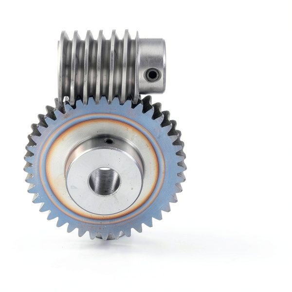 uxcell #45 Steel Worm Gear Set 40T 1.5 Module 40:1 Reduction Rate Right Rotation Drive Gear Box Wheel Reduce Transmission Part (Gear-12mm Bore 63 mm OD, Rod 8mm Bore)-3