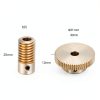 uxcell Worm Gear Set 0.5 Module 60:1 Reduction Brass Shaft & Wheel-1