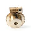 uxcell Worm Gear Set 0.5 Module 60:1 Reduction Brass Shaft & Wheel-3