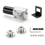 12V DC Worm Gear Motor Copkim 6 Pack with Flange Coupling & Bracket-0